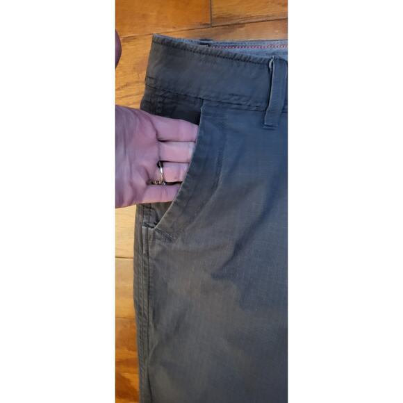 Eddie Bauer Women’s Size 8T Slightly Curvy Straight Leg Stretch Olive Gray - Picture 5 of 15